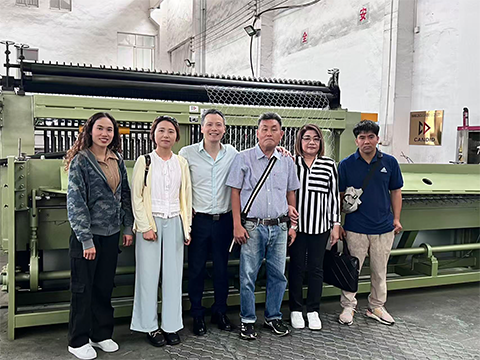 Thailand Client Praises Our High-Quality Gabion Mesh Production Line After Successful Inspection