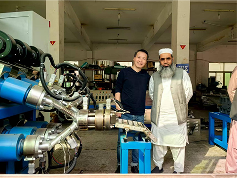 Three Color Eraser Production Line Inspection