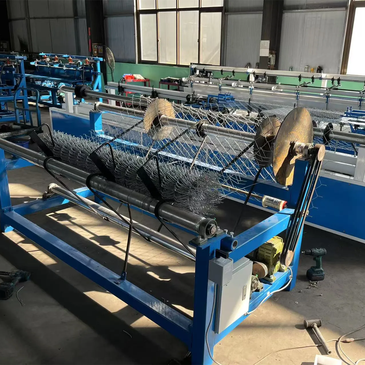 double wire chain link fence machine