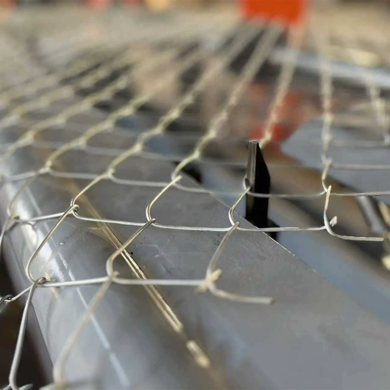 single wire chain link fence machine