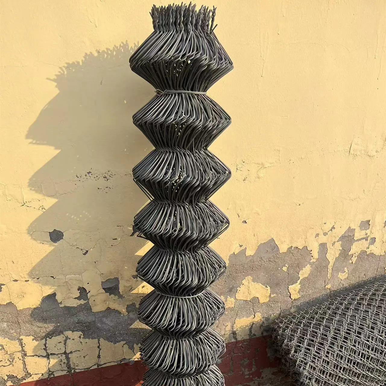 single wire chain link fence machine