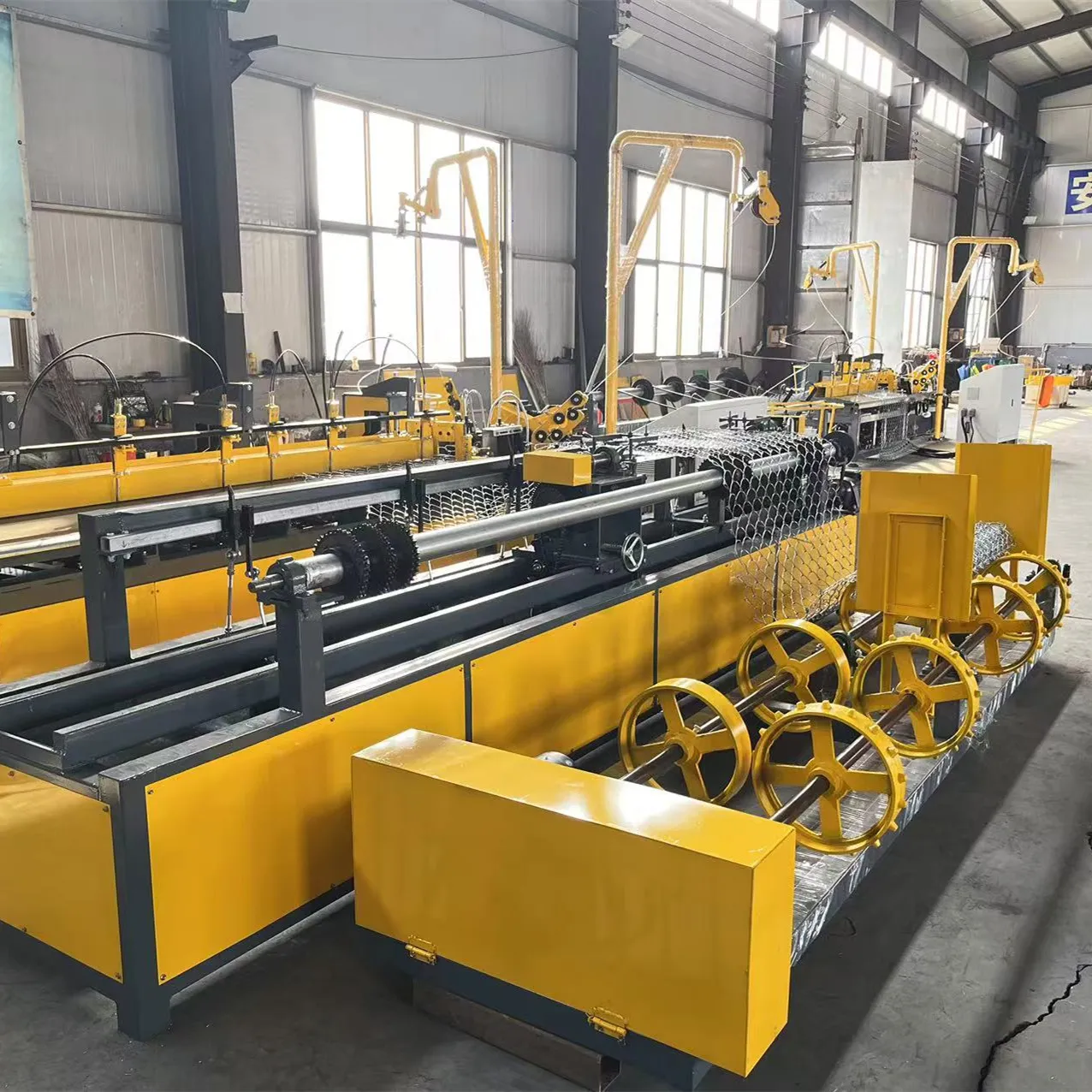 double wire chain link fence machine